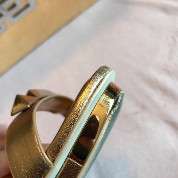 Gold BCBGMAXAZRIA Sandals/ Heels - Size 7 - Picture 13 of 14